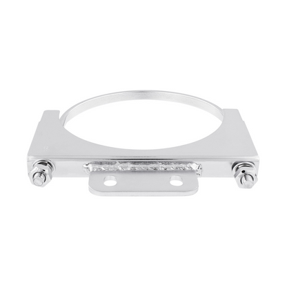 6" Chrome Cab Exhaust Clamp For Peterbilt