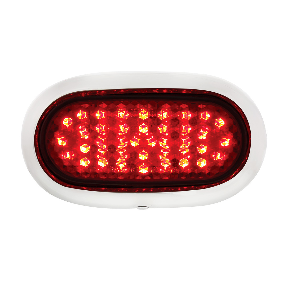 LED Tail Light With Stainless Steel Bezel For 1942-48 Ford Car