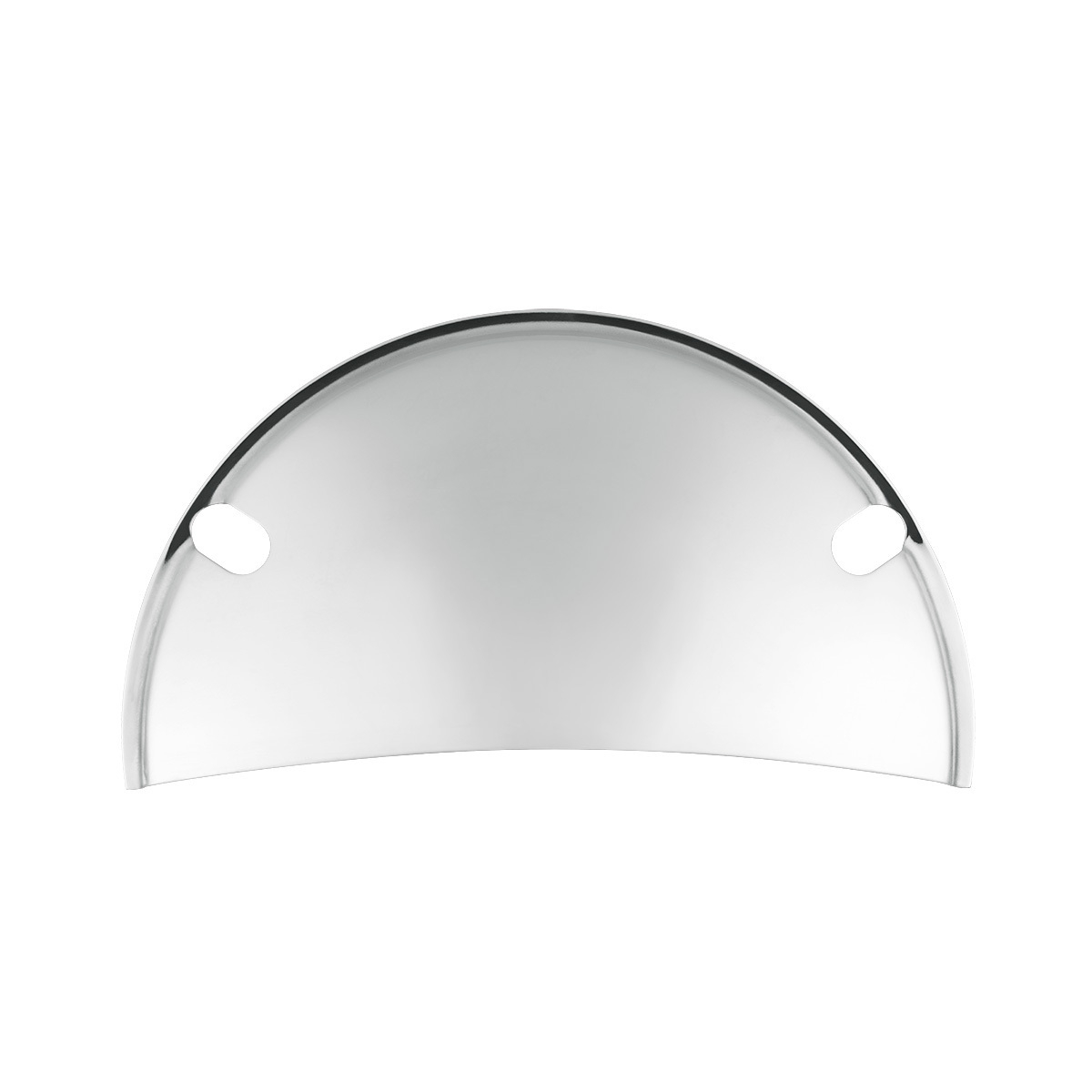 Chrome Half-Moon Shield For 5-3/4" Headlight (Pair)