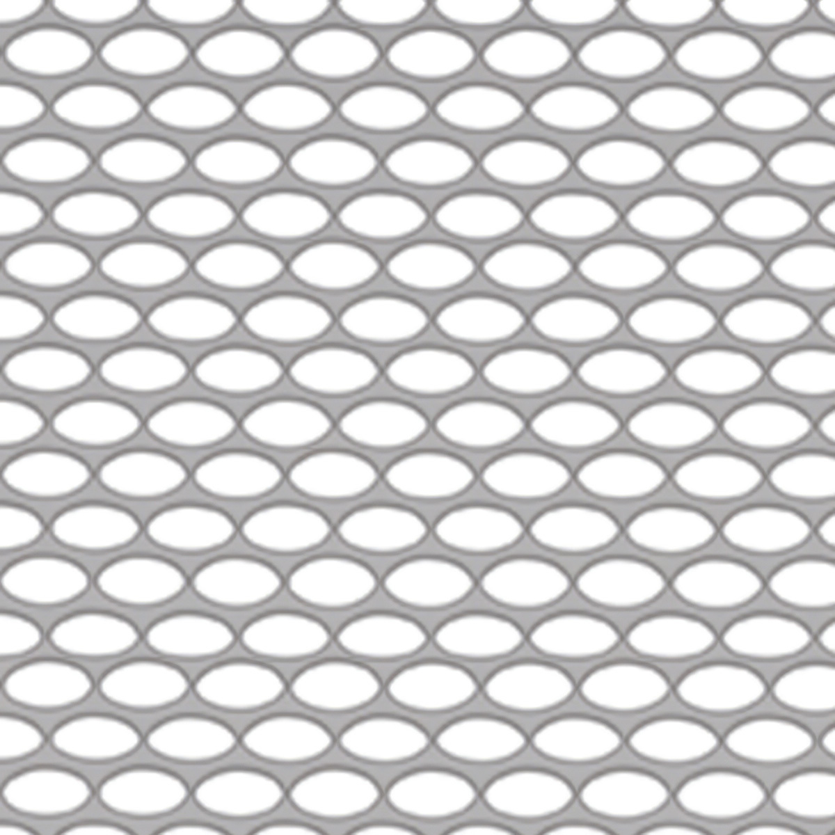 304 Stainless Grille Mesh For Peterbilt 379 With Short Hood - Alternating Oval Holes