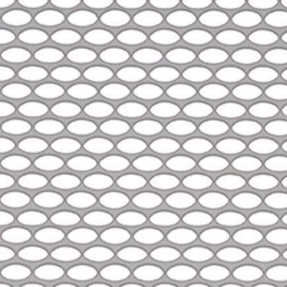 304 Stainless Grille Mesh For Peterbilt 379 With Short Hood - Alternating Oval Holes