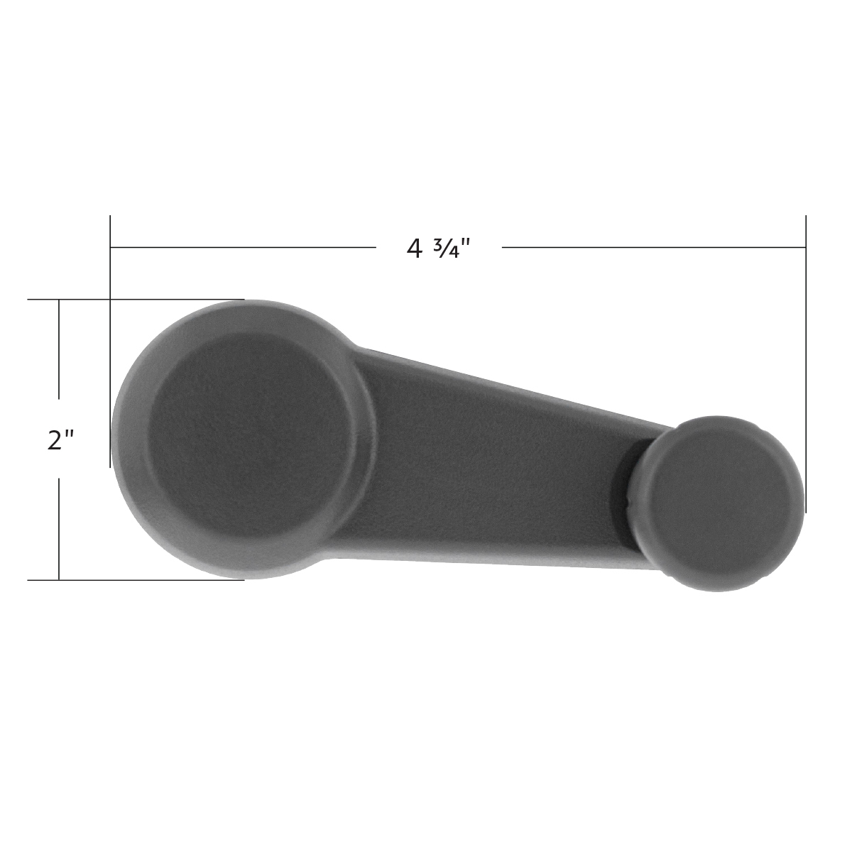 Gray Plastic Window Crank Handle For Isuzu NPR/NPR-HD (2007-2016) & NQR (2005-2016)