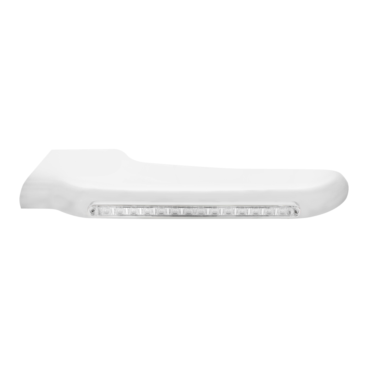 14 Amber LED Front Fender Cover For Peterbilt 388 (2008-2015) & 389 (2008-2023)-Clear Lens - Driver