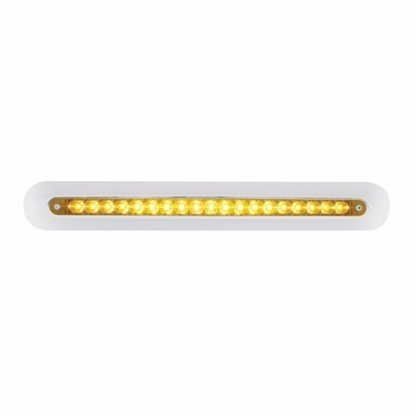 Freightliner 19 LED 12" Mirror Light Bar - Amber LED/Amber Lens