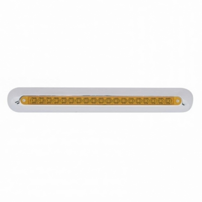 Freightliner 19 LED 12" Mirror Light Bar - Amber LED/Amber Lens