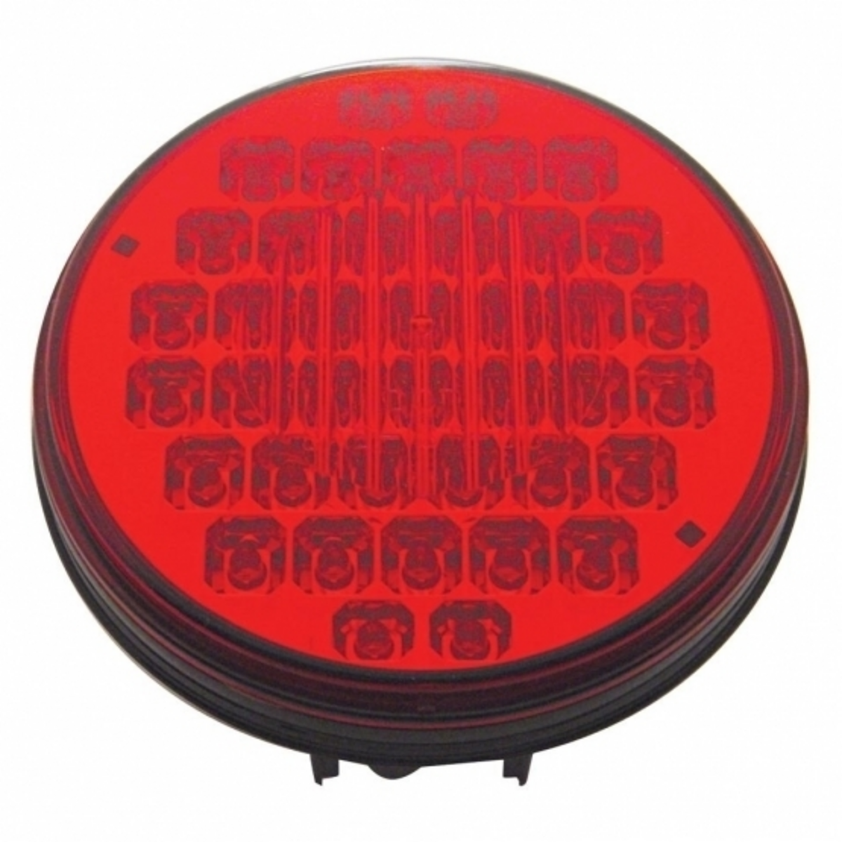 40 LED 4" Round Light (Stop, Turn & Tail) - Red LED/Red Lens