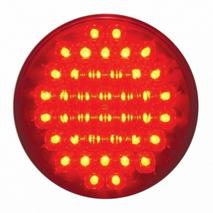 40 LED 4" Round Light (Stop, Turn & Tail) - Red LED/Red Lens