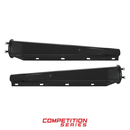30" Black Heavy Duty Mud Flap Hangers - 2.5" Bolt Pattern - Competition Series (Pair)