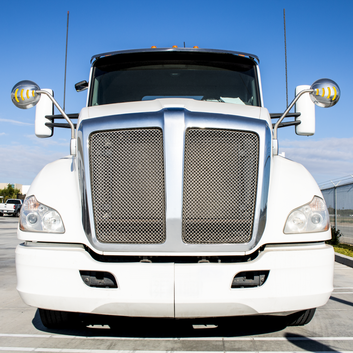 SS Hood Mirror Assembly W/ Sequential LED Turn Signal For 2013-2021 Kenworth T680 & Peterbilt 579 - Driver