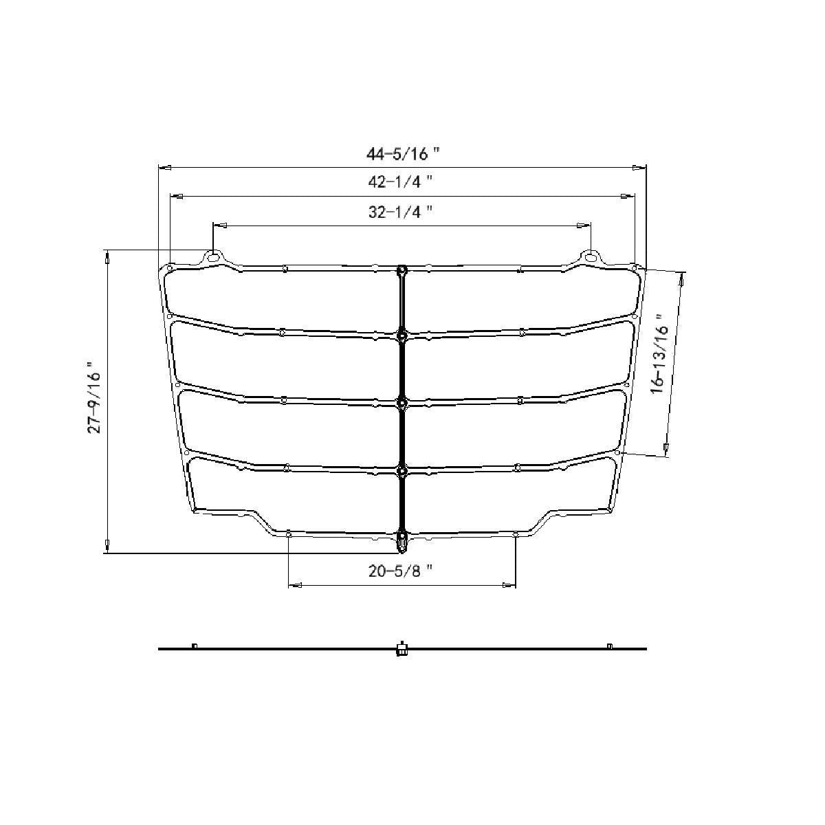 Steel Bug Screen For 2018-2024 Freightliner Cascadia