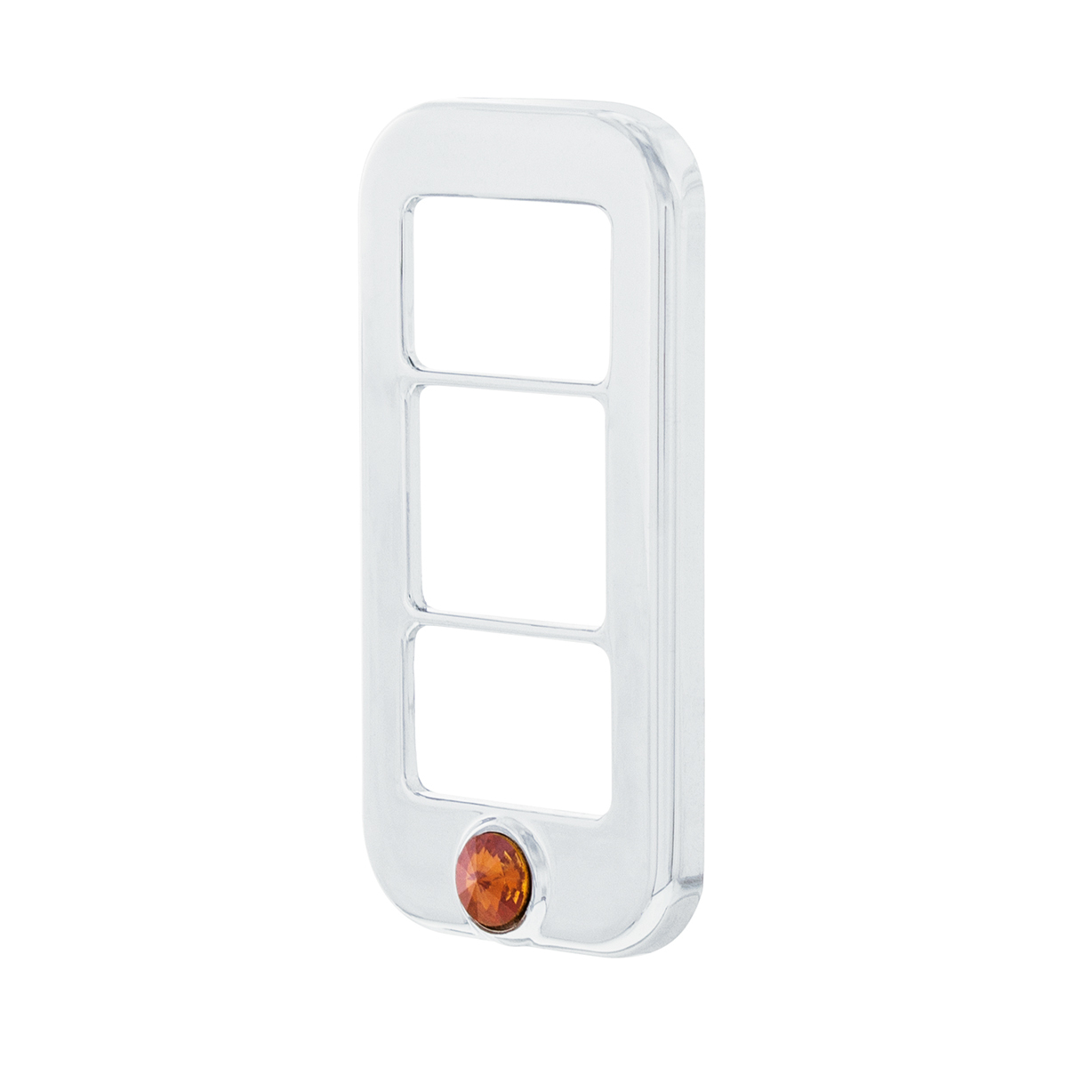 Rocker Switch Cover With 3 Openings & Copper Crystal For Freightliner (3-Pack)