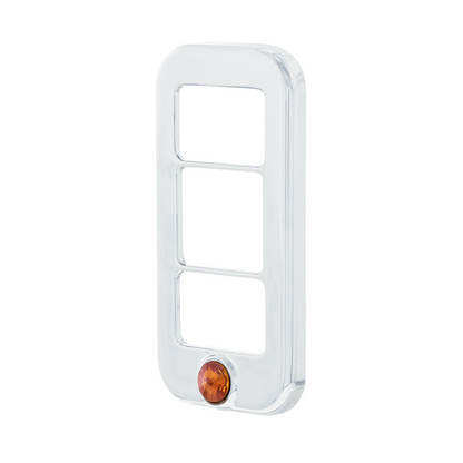 Rocker Switch Cover With 3 Openings & Copper Crystal For Freightliner (3-Pack)