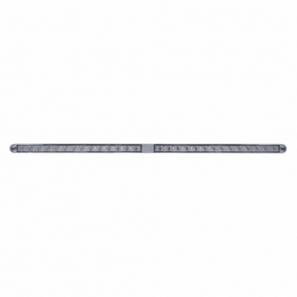 Dual 14 LED 12" Light Bars With Bezel - Amber LED/Clear Lens