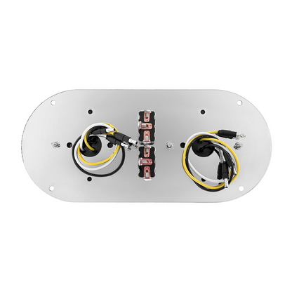 304 SS Above Door Dome Light Kit With 2 X 17 LED Double Fury Watermelon For KW & PB Trucks-Red & Green LED