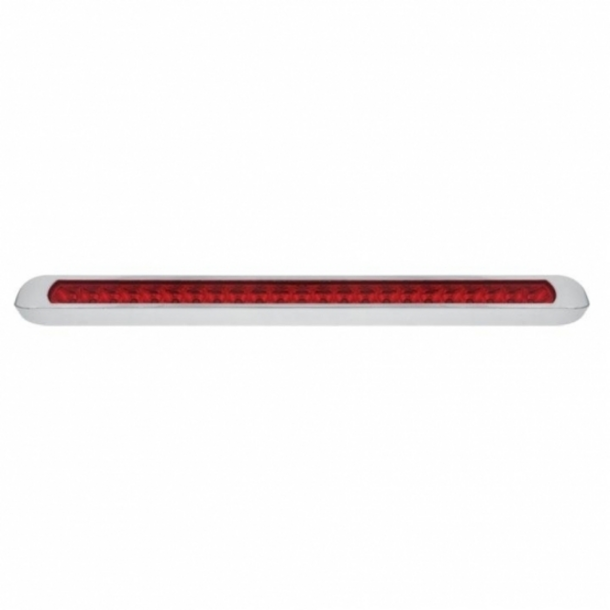 23 LED 17-1/4" Reflector Light Bar With Bezel (Stop, Turn & Tail) - Red LED/Red Lens
