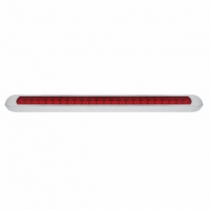 23 LED 17-1/4" Reflector Light Bar With Bezel (Stop, Turn & Tail) - Red LED/Red Lens