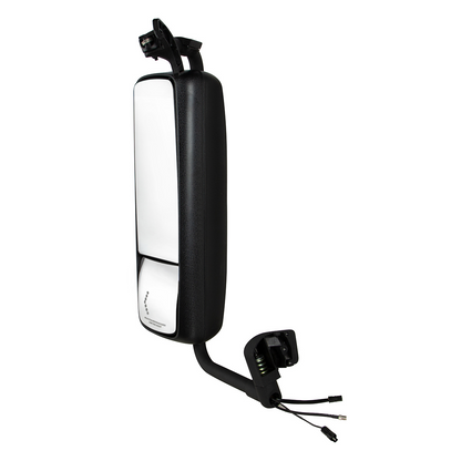 Black Mirror Assembly With LED Turn Signal For 2012 - 2017 Volvo VNL - Driver