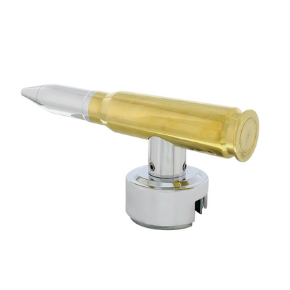50 Caliber Bullet T-Handle Gearshift Knob With 13/15/18 Speed Adapter
