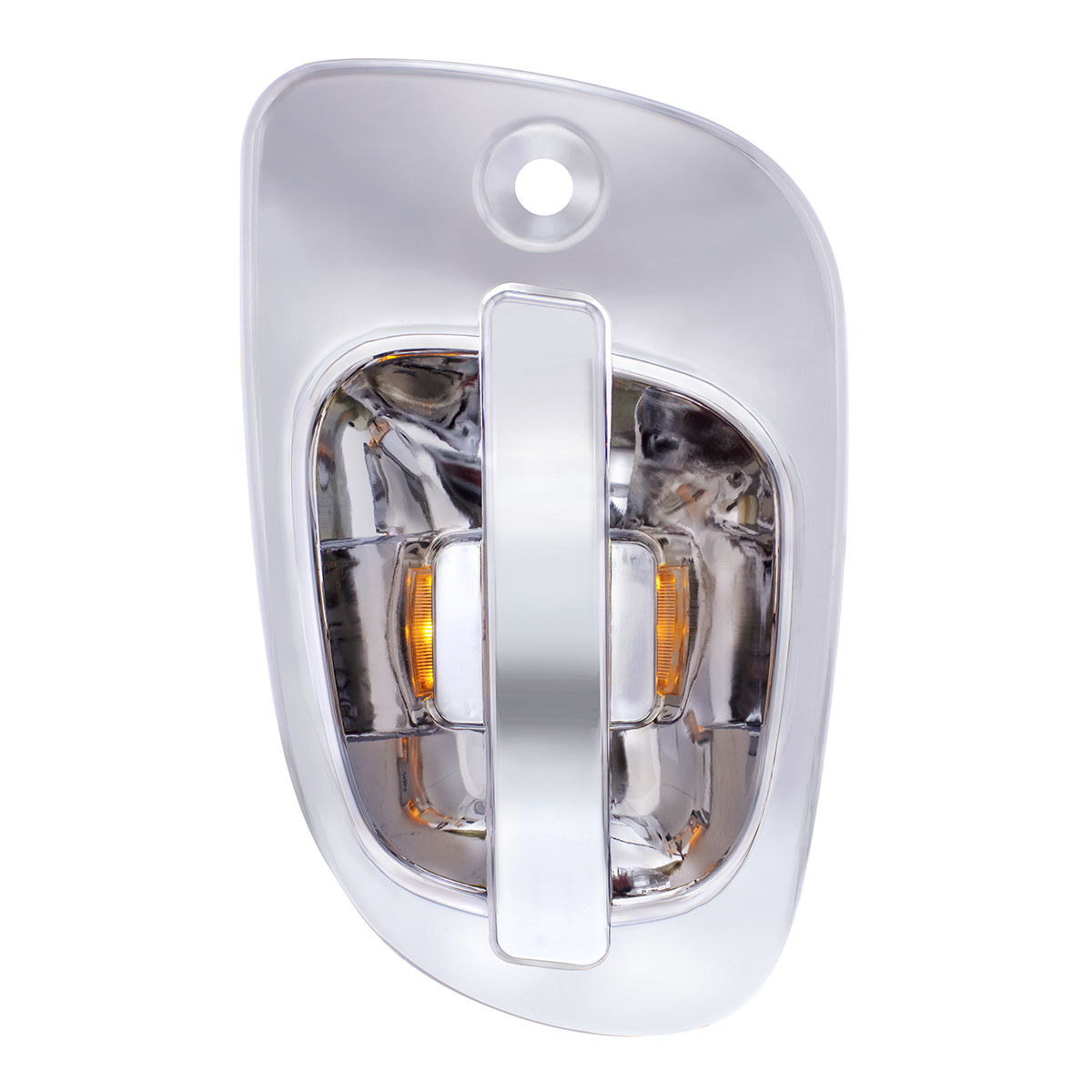 6 Amber LED Chrome Door Handle Cover for 2008-2017 Freightliner Cascadia - Passenger