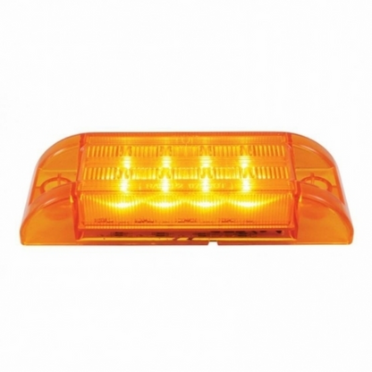 8 SMD LED Rectangular Light (Clearance/Marker) - Amber LED/Amber Lens (Bulk)