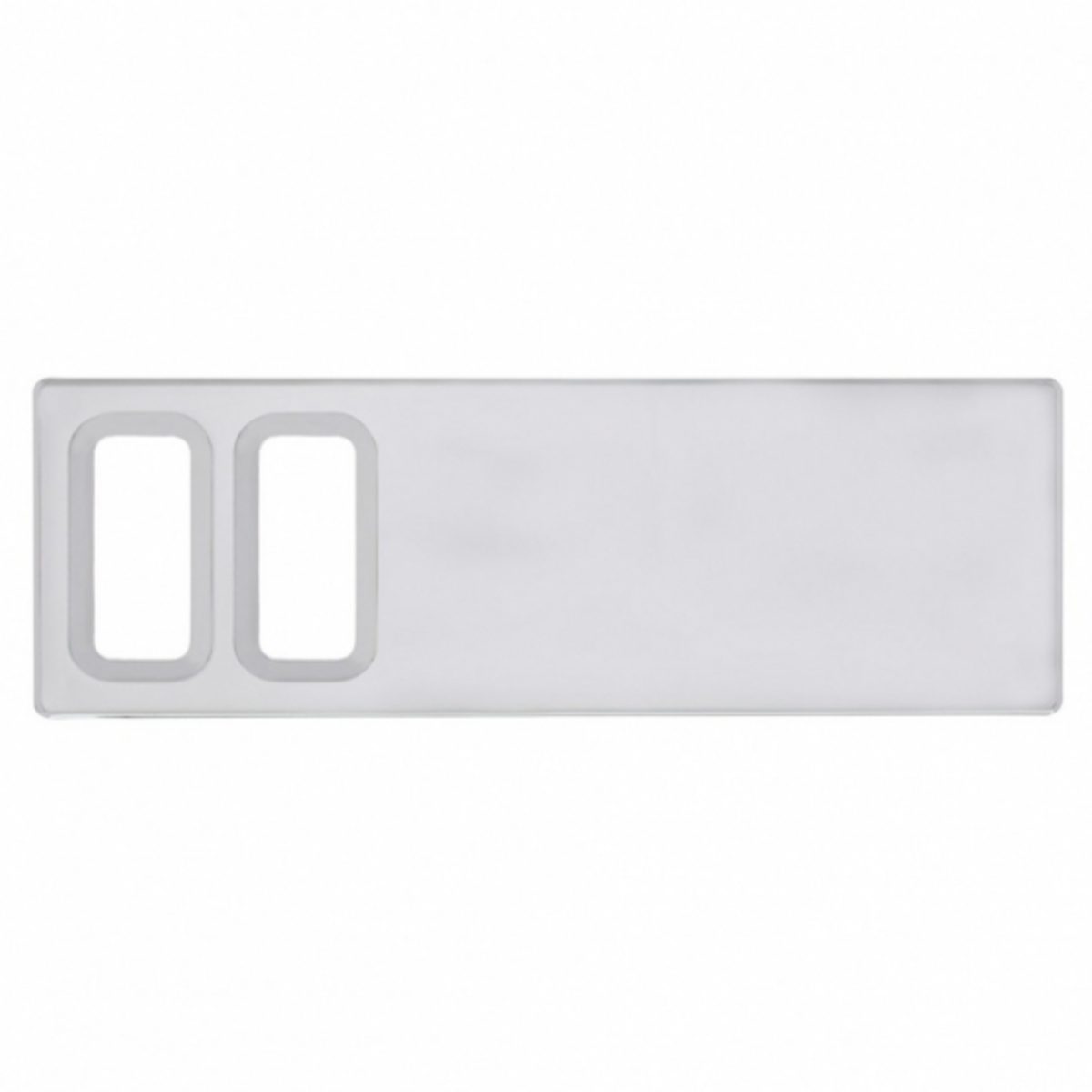 Chrome Plastic Dash Switch Panel Cover For International - 2 Openings