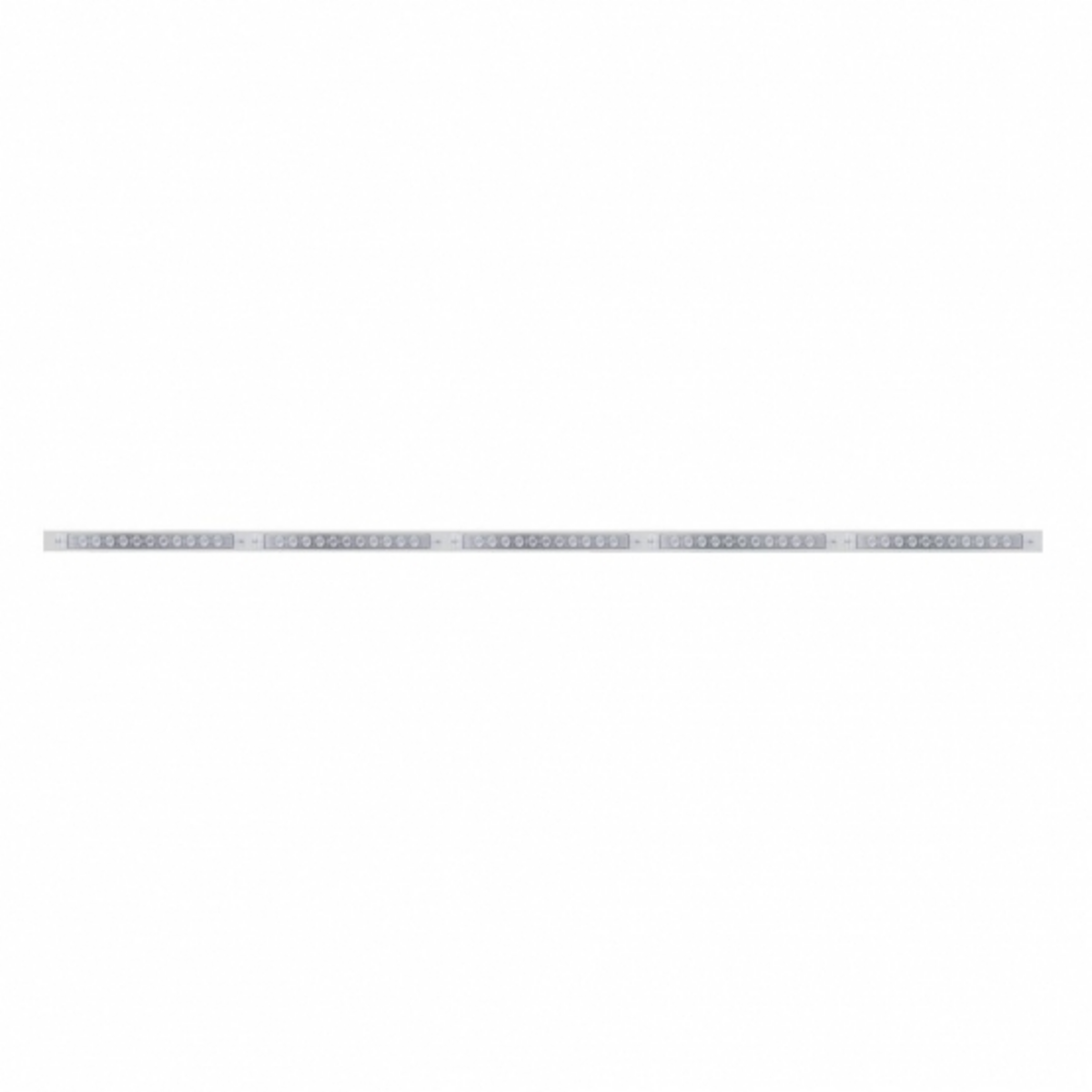 94" Stainless Light Bracket With 5X 11 LED 17" Light Bars - Amber LED/Clear Lens
