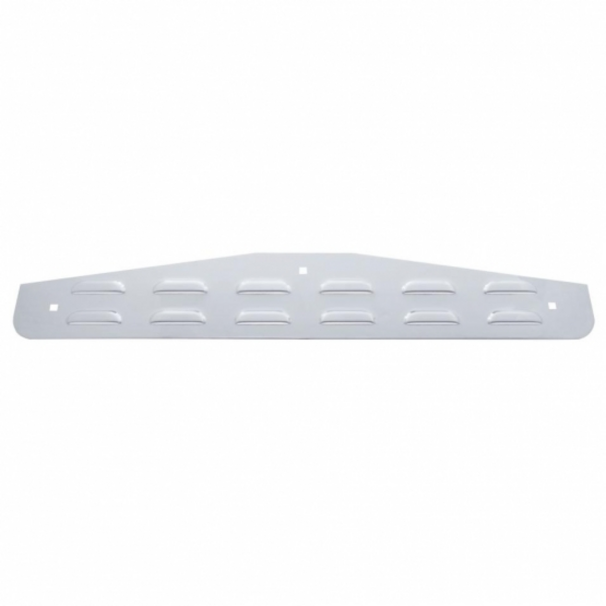 4" X 24" Stainless Louvered Bottom Mud Flap Plate - Bolt Thru