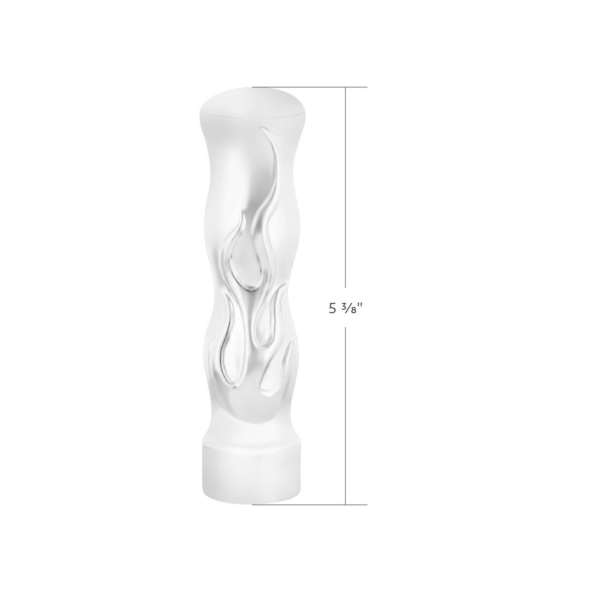 1/2"-13 Thread On Flame Gearshift Knob - Chrome
