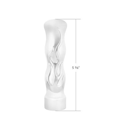 1/2"-13 Thread On Flame Gearshift Knob - Chrome