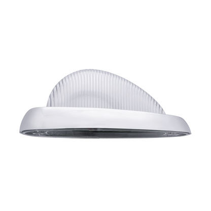 15 LED Sleeper Light With Bezel For Freightliner (Clearance/Marker) - Amber LED/Clear Lens (Pair)