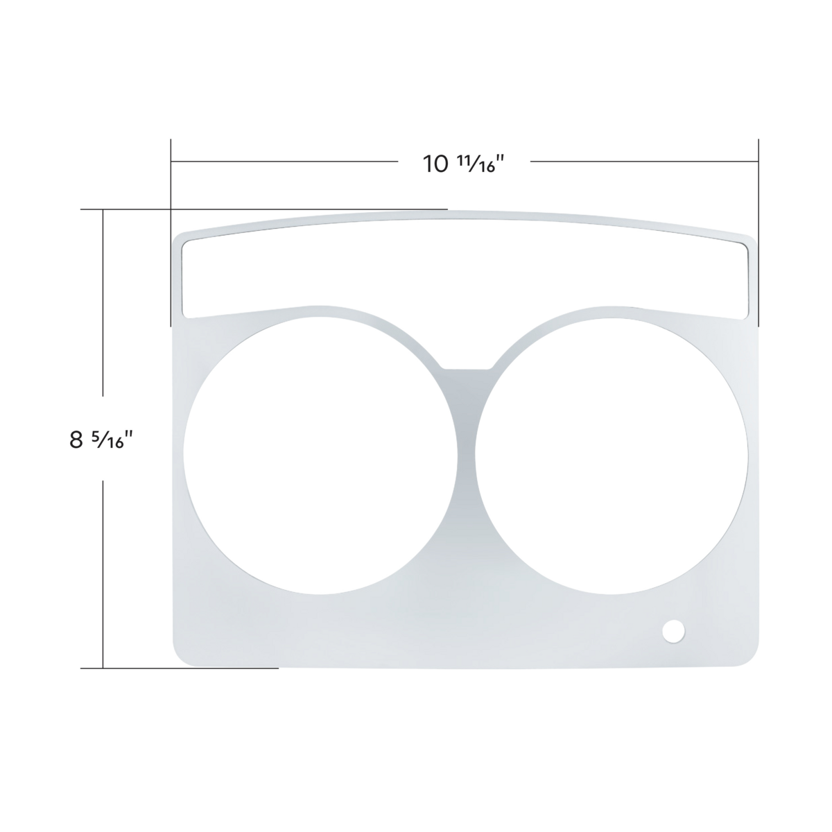 Stainless Speed/Tachometer Dash Panel Trim For 2006+ Kenworth W900, T800, & C500