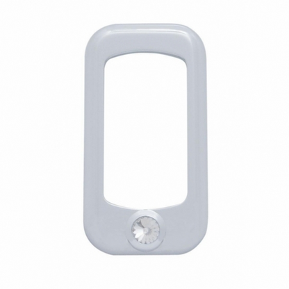 Rocker Switch Bezel For Peterbilt/ Kenworth With Clear Crystal (3-Pack)
