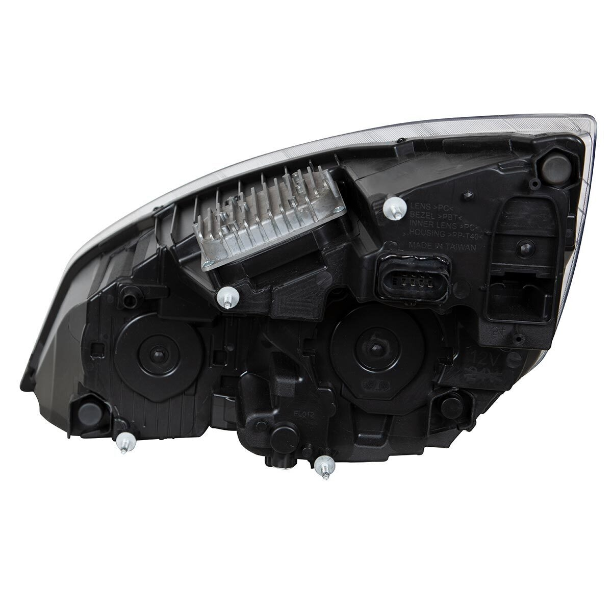 Chrome LED Projection Headlight With LED Position Light For 2018-2024 Freightliner Cascadia - Passenger