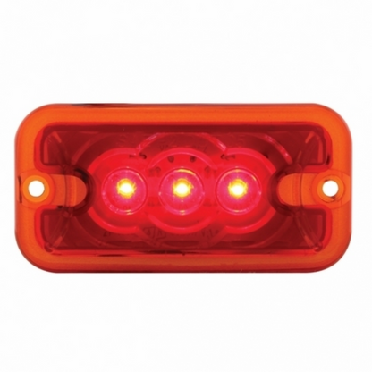 3 LED Clearance Marker Light - Red LED/Red Lens