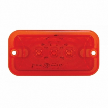 3 LED Clearance Marker Light - Red LED/Red Lens