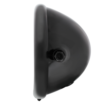 Black 5-3/4" Motorcycle Headlight Housing Only - Side Mount