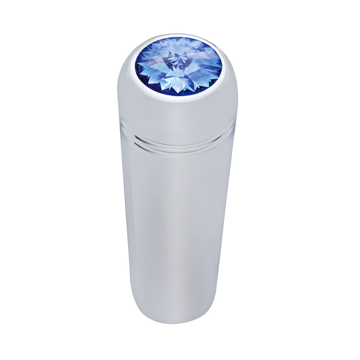 1-7/8" Short Aluminum Toggle Switch Extension With Crystal For Kenworth - Blue Crystal (2-Pack)