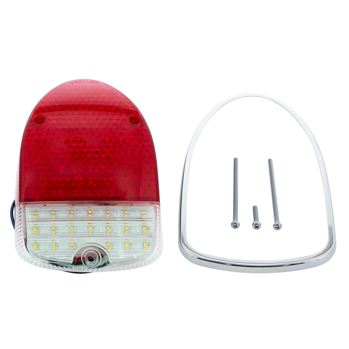 46 LED Tail Light With 20 LED Back-Up Light For 1968-1970 Volkswagen Beetle