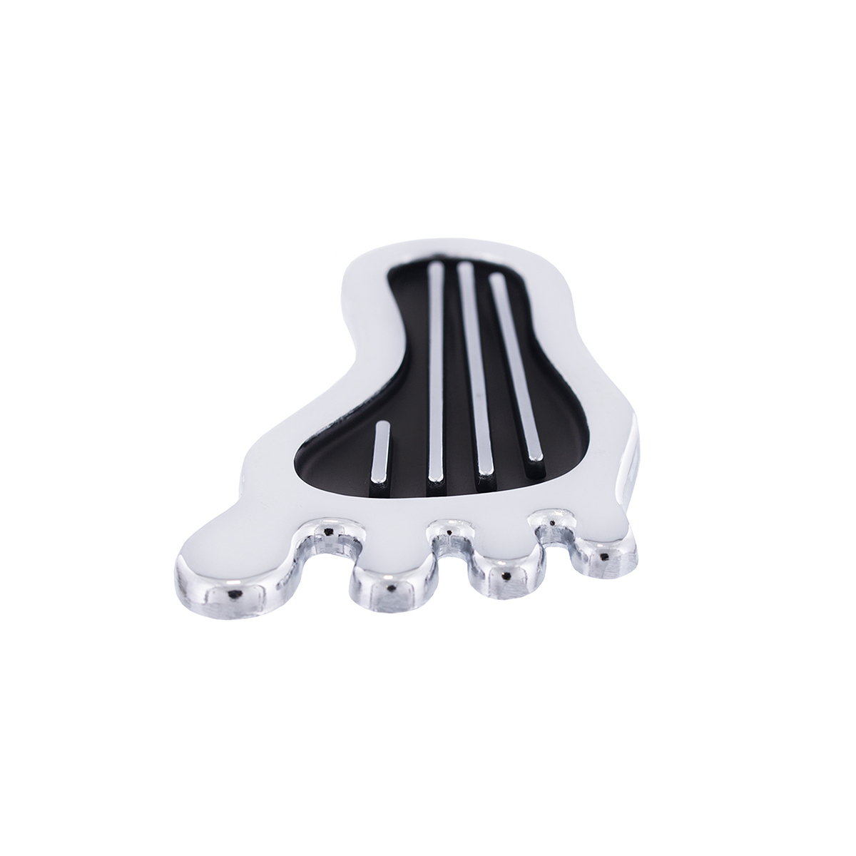 Chrome Barefoot Shape Dimmer Switch Cover