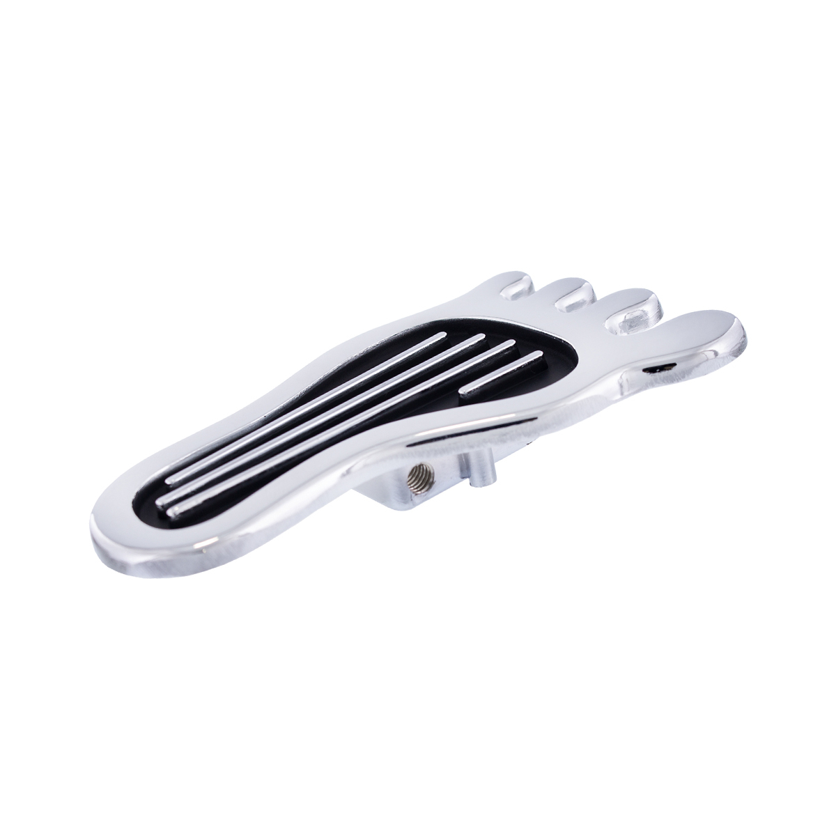 Chrome Barefoot Shape Dimmer Switch Cover