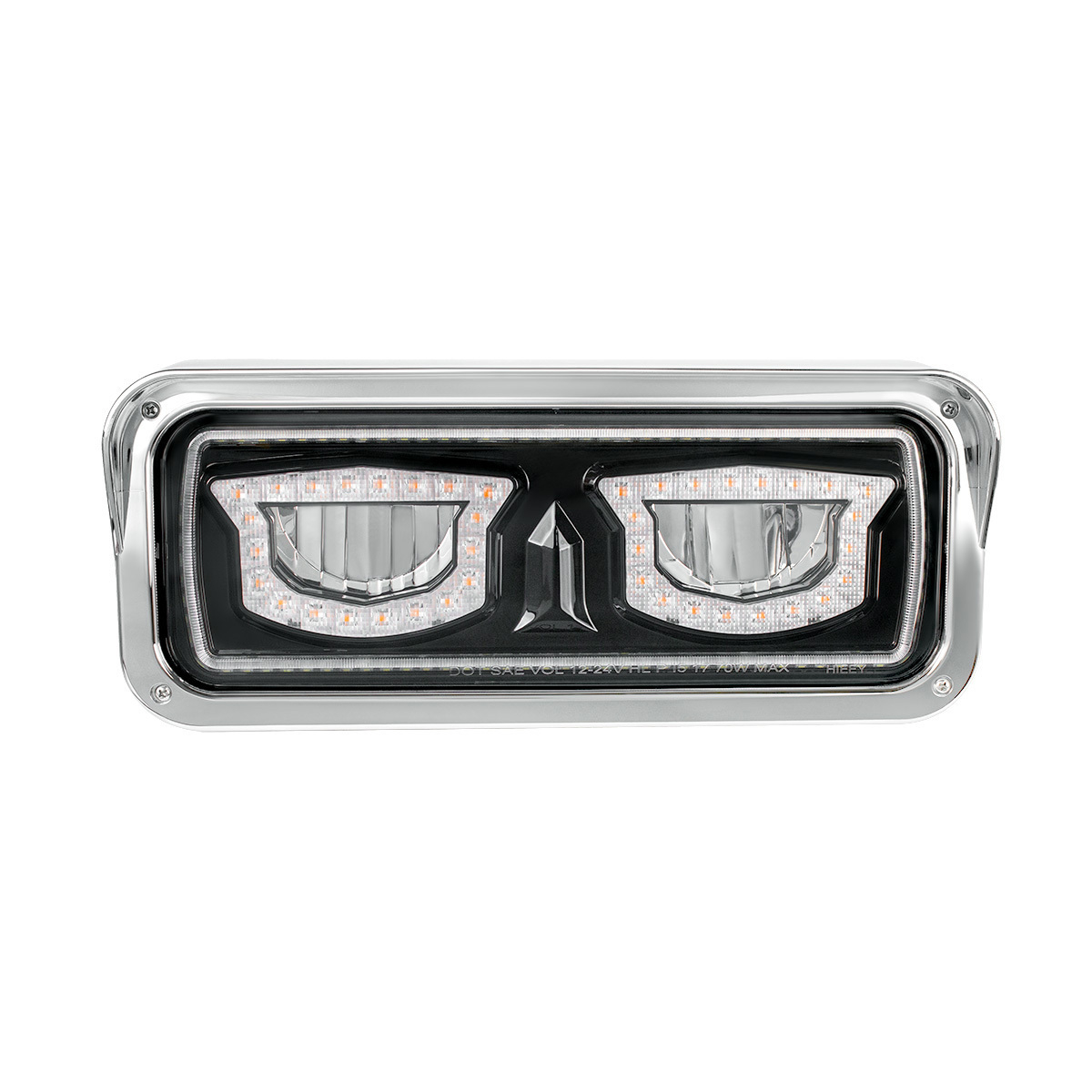 High Power Blackout LED Headlight With Turn Signal And Position Light-Driver