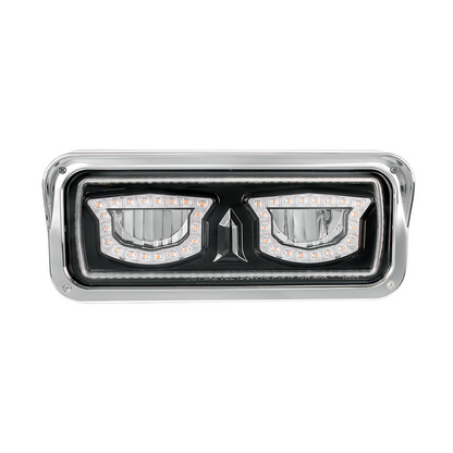 High Power Blackout LED Headlight With Turn Signal And Position Light-Driver