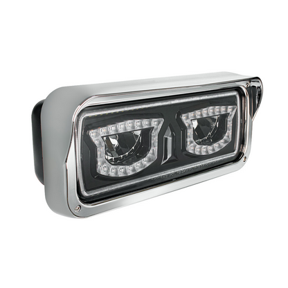 High Power Blackout LED Headlight With Turn Signal And Position Light-Driver