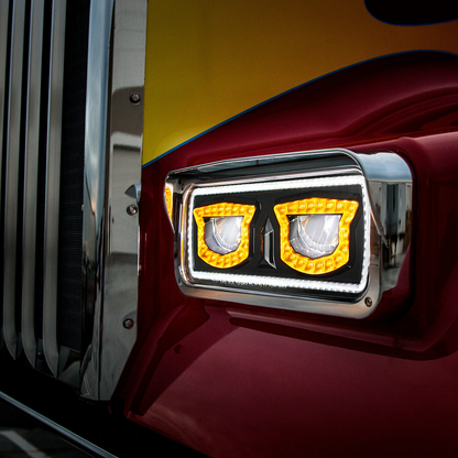 High Power Blackout LED Headlight With Turn Signal And Position Light-Driver