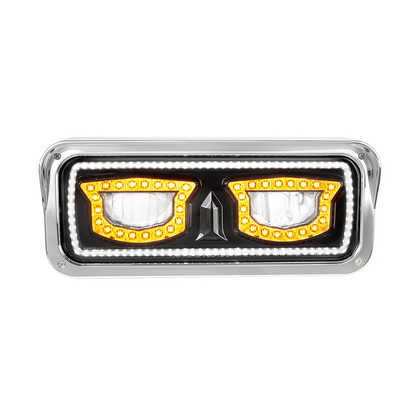 High Power Blackout LED Headlight With Turn Signal And Position Light-Driver