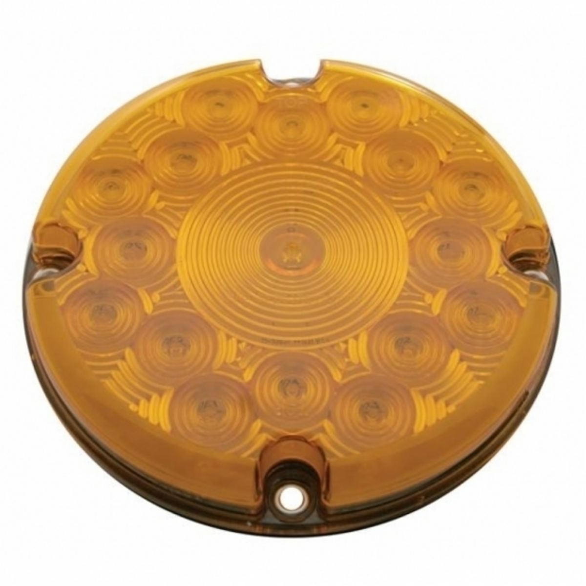 17 LED 7" Turn Signal Light - Amber LED/Amber Lens (Bulk)
