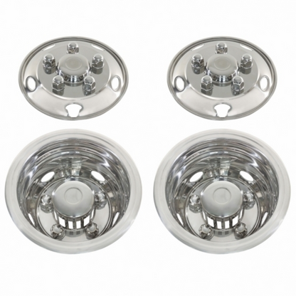 Stainless Toyota Coaster 16" Wheel Cover Set