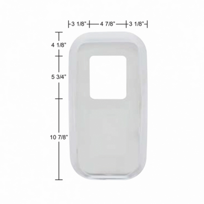 Chrome Shift Plate Cover For Peterbilt Trucks - Fits OEM S22-6041M01-252 (Bulk)