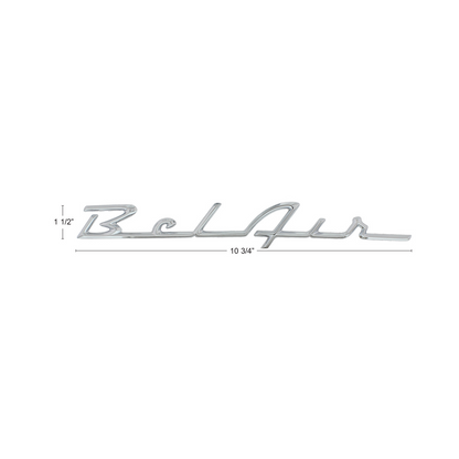 Chrome "Bel-Air" Script Emblem For 1955-56 Chevy Bel-Air