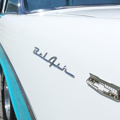 Chrome "Bel-Air" Script Emblem For 1955-56 Chevy Bel-Air